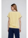 Moodo Žltá blúzka s ozdobným lemovaním Moodo