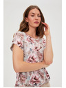 Moodo Ružová kvetovaná blúzka Moodo