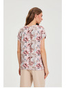 Moodo Ružová kvetovaná blúzka Moodo