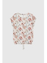 Moodo Ružová kvetovaná blúzka Moodo