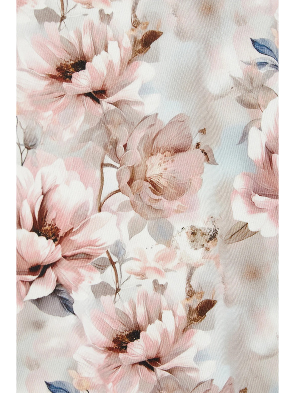 Moodo Ružová kvetovaná blúzka Moodo