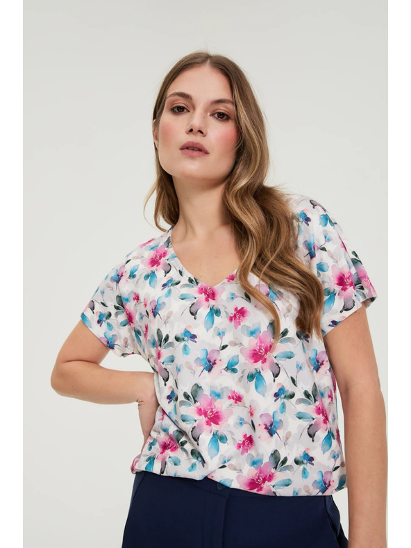 Moodo Blúzka do véčka biela Moodo