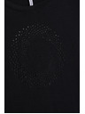 Moodo Čierna blúzka s vreckami Moodo