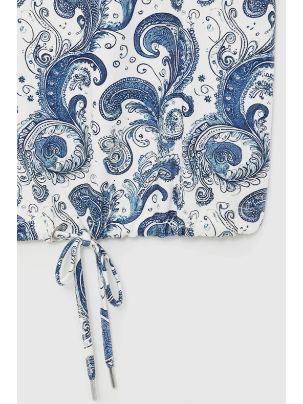 Moodo Top s paisley vzorom biely Moodo