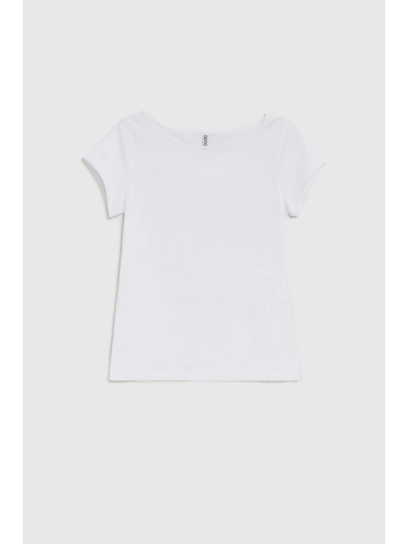 Moodo Bavlnené tričko biele Moodo