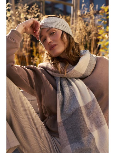 Moodo Pletená sivá čelenka Moodo