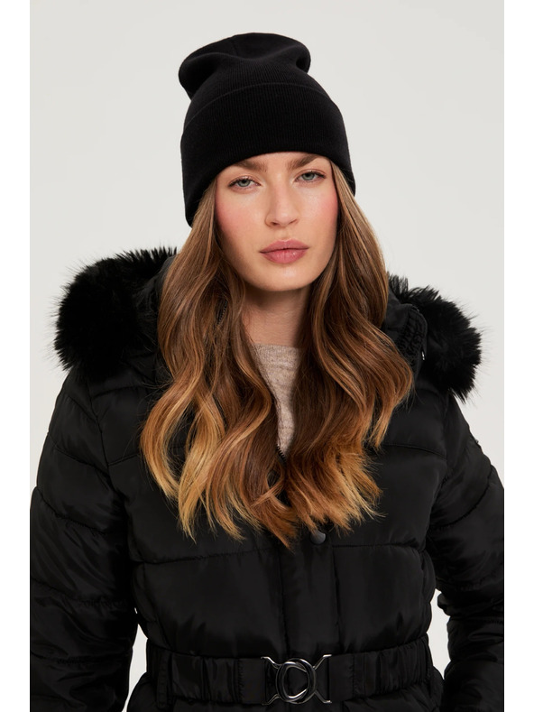 Moodo Zimná čiapka čierna Moodo