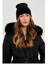 Moodo Zimná čiapka čierna Moodo