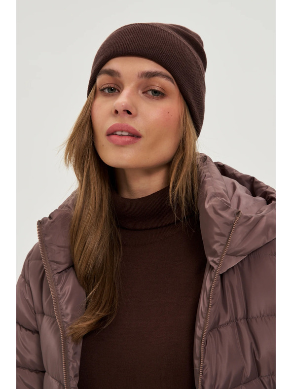 Moodo Zimná čiapka hnedá Moodo