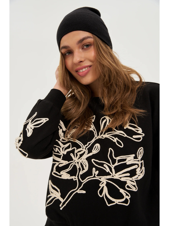 Moodo Hladká čiapka čierna Moodo