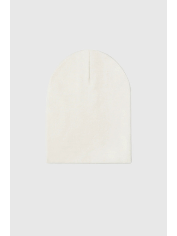 Moodo Hladká čiapka ecru Moodo
