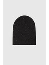 Moodo Čiapka s korálikmi čierna Moodo