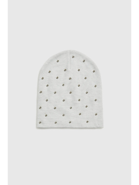 Moodo Čiapka s korálikmi sivá Moodo