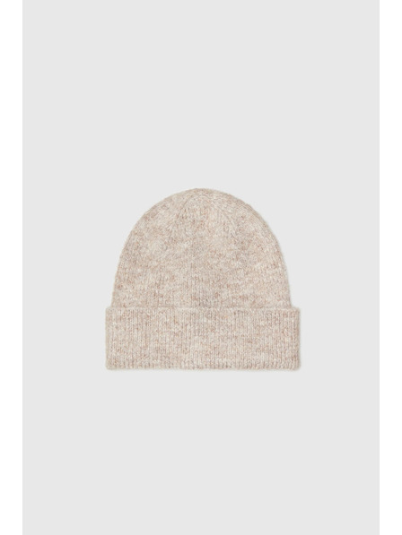Moodo Čiapka s prímesou vlny béžová Moodo