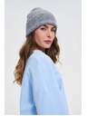 Moodo Čiapka s prímesou vlny sivá Moodo