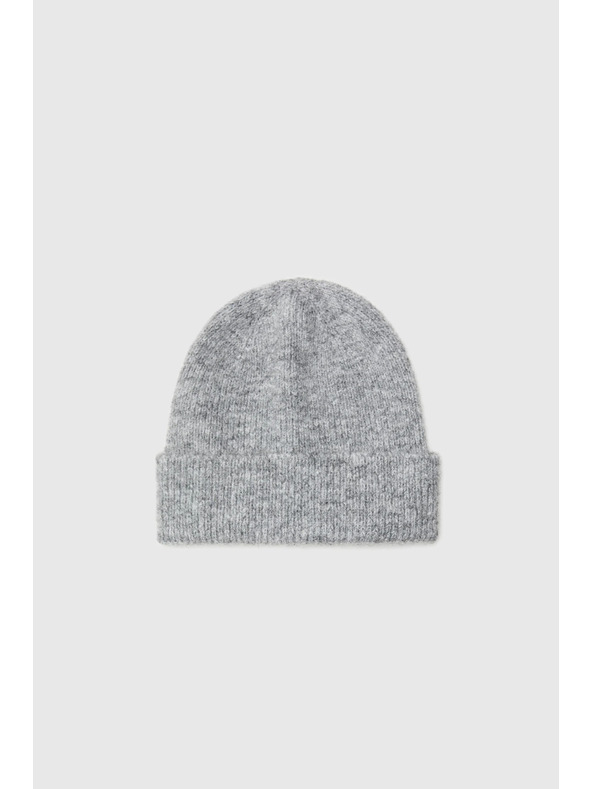 Moodo Čiapka s prímesou vlny sivá Moodo