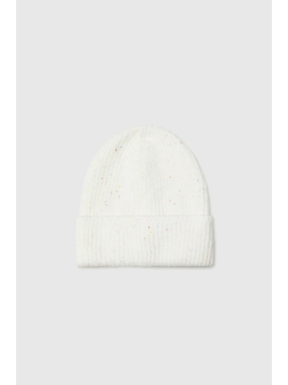 Moodo Teplá čiapka biela Moodo