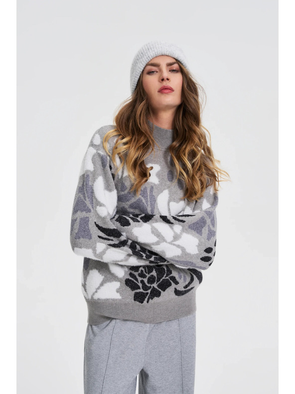 Moodo Čiapka s prímesou vlny sivá Moodo