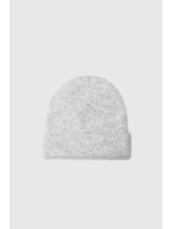 Moodo Čiapka s prímesou vlny sivá Moodo