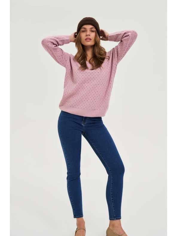 Moodo Čiapka s prímesou vlny hnedá Moodo