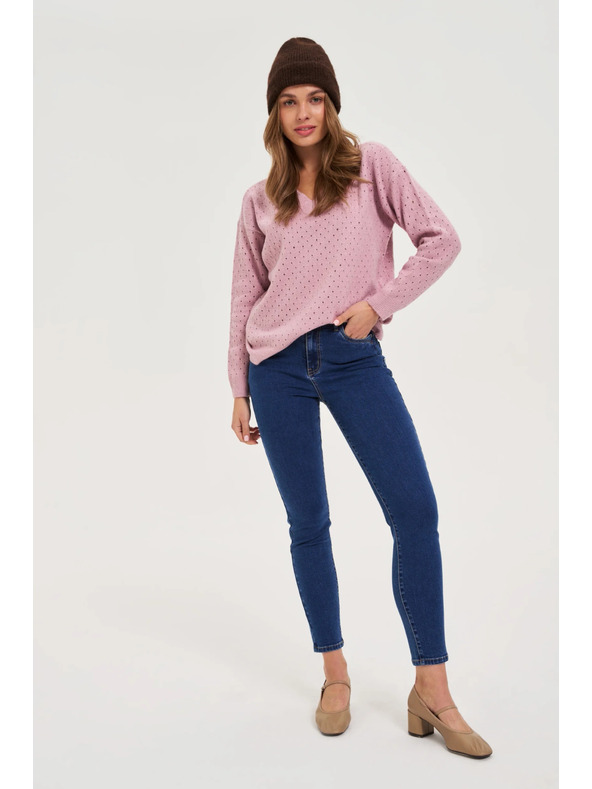 Moodo Čiapka s prímesou vlny hnedá Moodo