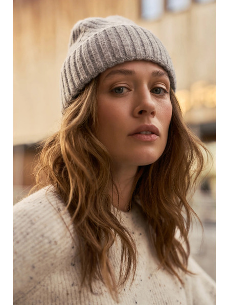Moodo Čiapka z vlny svetlosivá Moodo