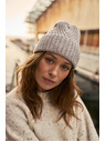 Moodo Čiapka z vlny svetlosivá Moodo