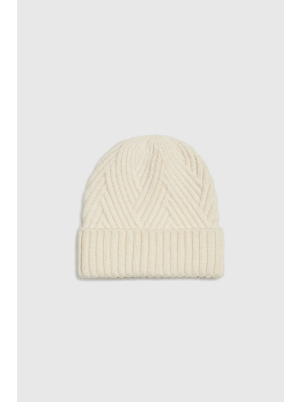 Moodo Čiapka z vlny svetlobéžová Moodo