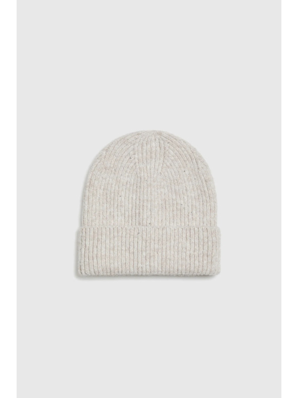 Moodo Čiapka s flitrami béžová Moodo