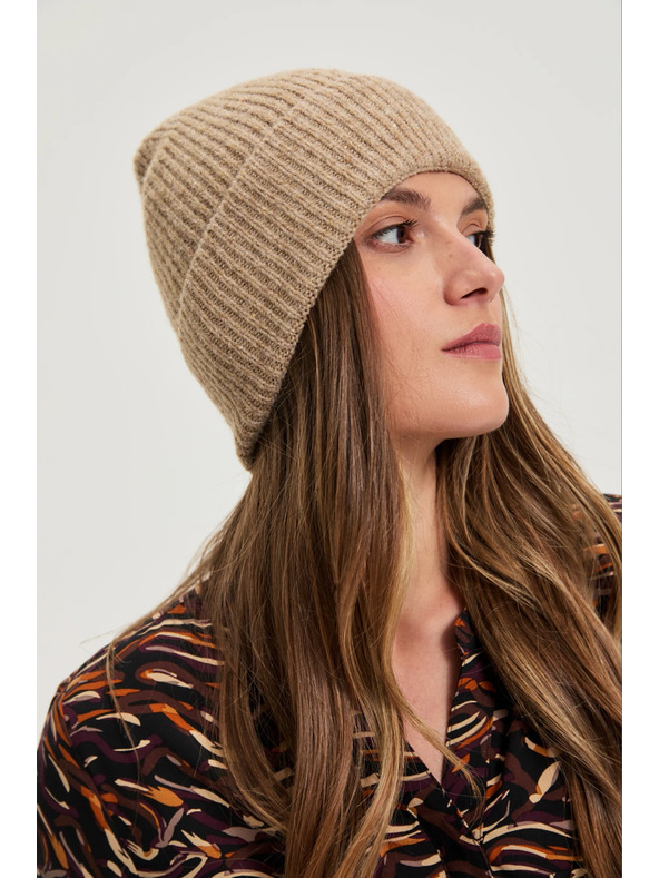Moodo Zimná čiapka béžová Moodo
