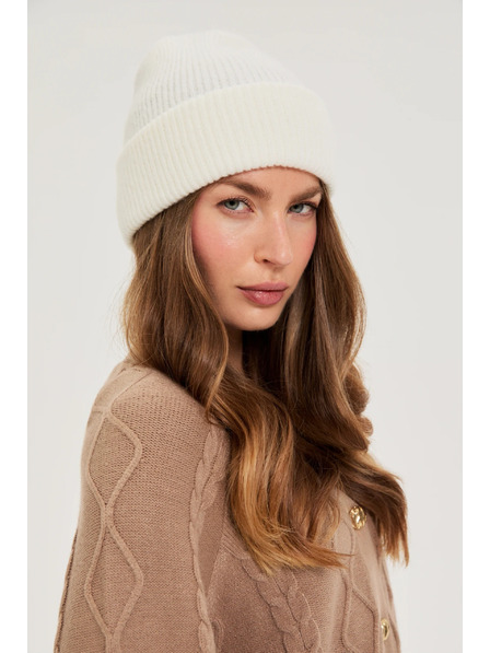 Moodo Čiapka s metalickou niťou biela Moodo