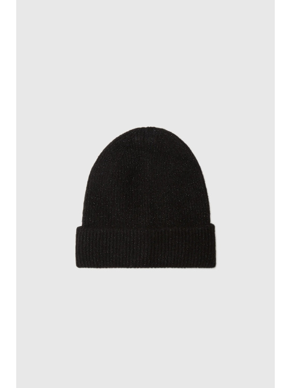 Moodo Čiapka s metalickou niťou čierna Moodo