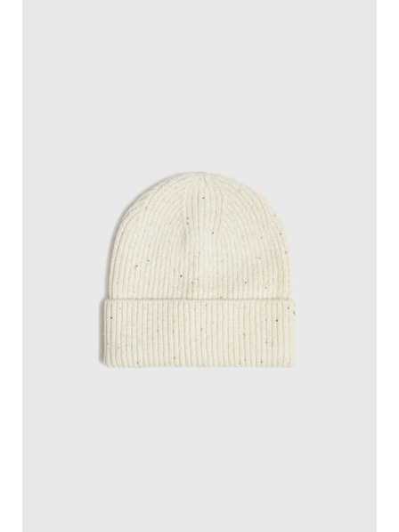 Moodo Čiapka zdobená flitrami biela Moodo