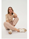 Moodo Béžové tepláky Moodo