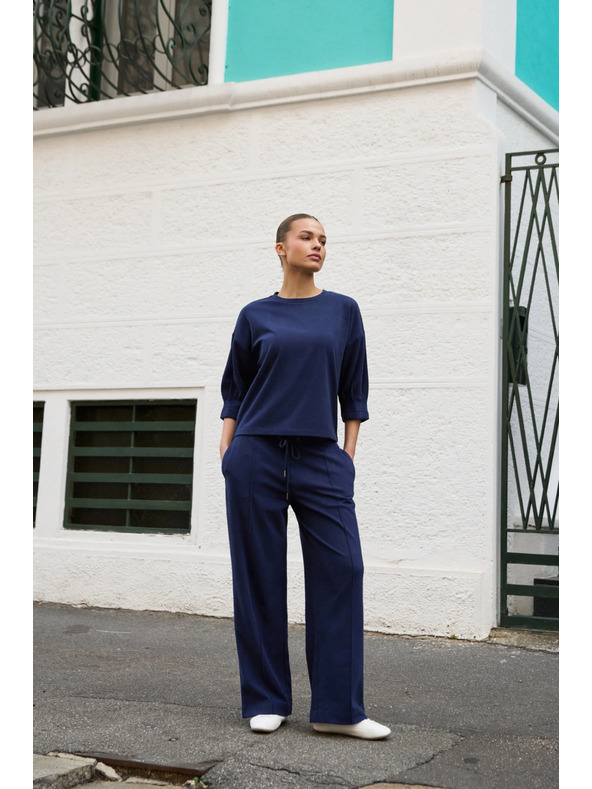 Moodo Tmavé modré tepláky Moodo