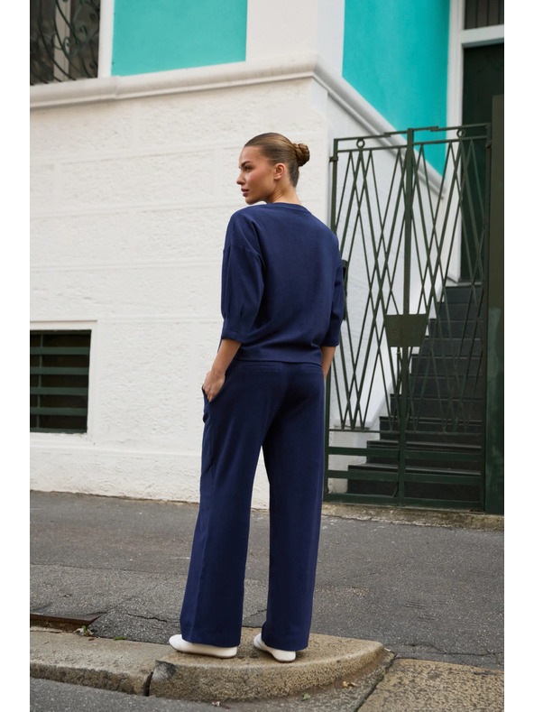 Moodo Tmavé modré tepláky Moodo