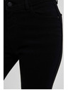 Moodo Skinny džínsy so stredným pásom čierne Moodo