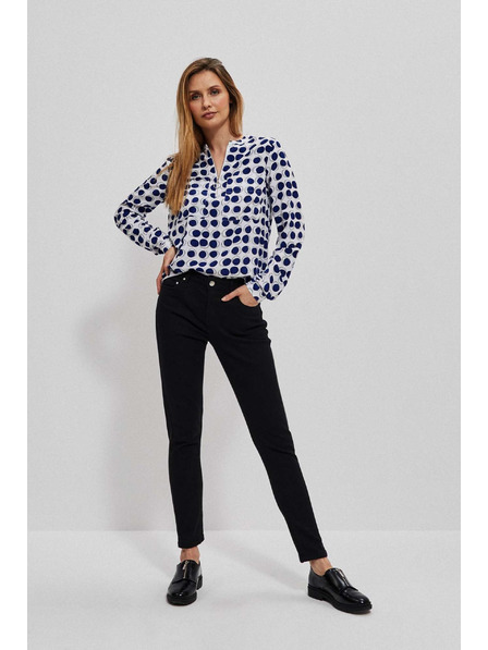 Moodo Grafitové push up džínsy Moodo