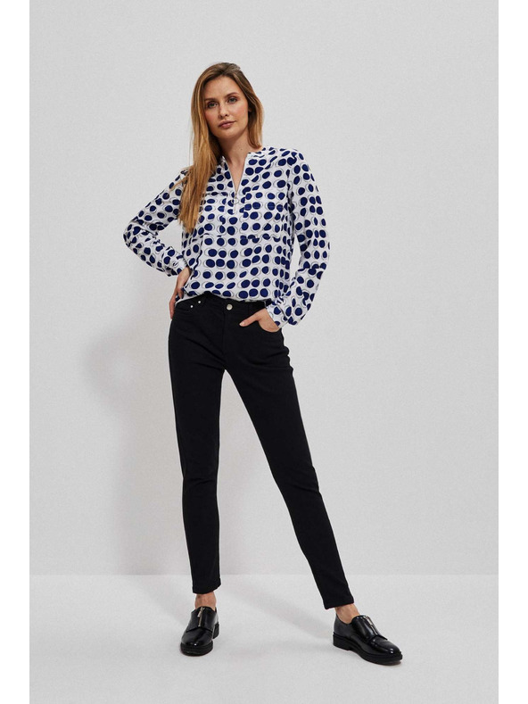 Moodo Grafitové push up džínsy Moodo