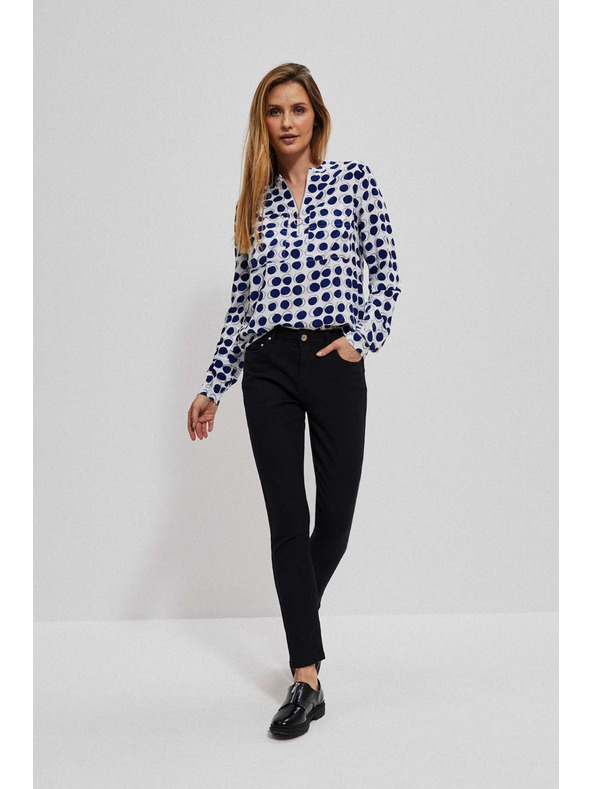 Moodo Grafitové push up džínsy Moodo