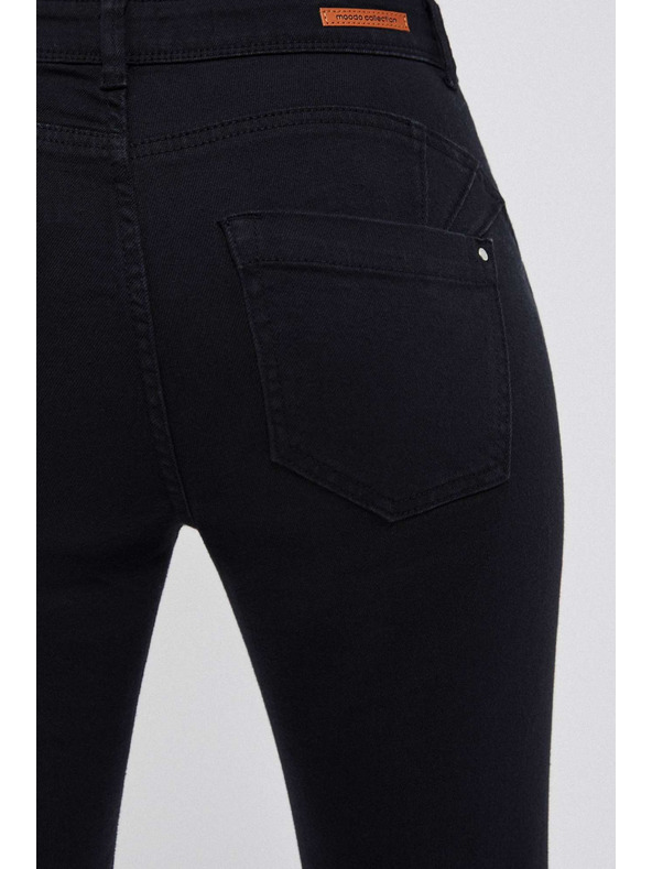 Moodo Grafitové push up džínsy Moodo