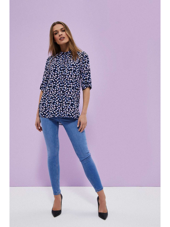 Moodo Modré push up džínsy Moodo