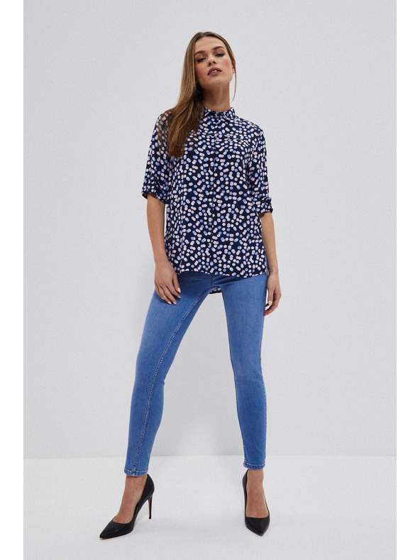 Moodo Modré push up džínsy Moodo