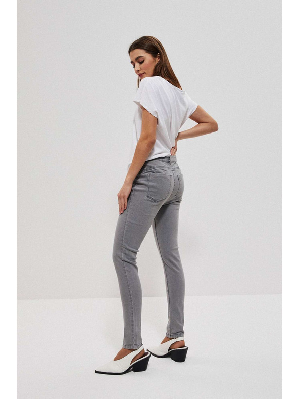 Moodo Sivé push up džínsy Moodo