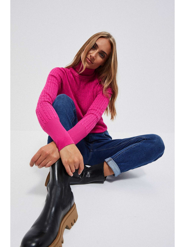 Moodo Tmavé modré džínsy s rovným strihom Moodo