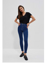 Moodo Džínsy s vysokým pásom modré Moodo