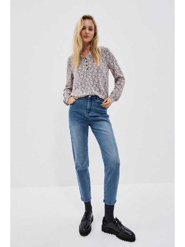 Moodo Džínsové nohavice s vysokým pásom Moodo