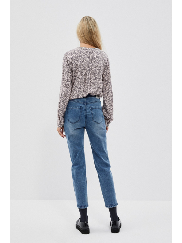 Moodo Džínsové nohavice s vysokým pásom Moodo