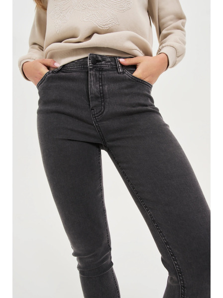 Moodo Úzke džínsy grafitové Moodo