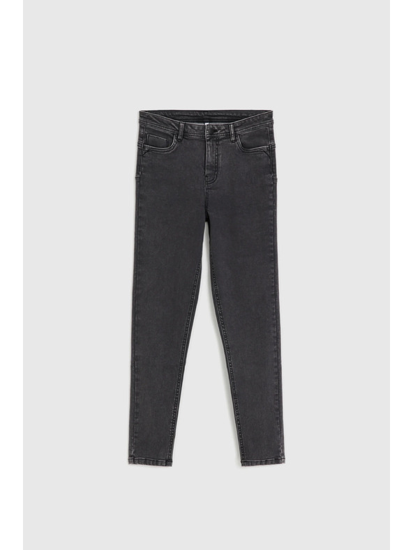 Moodo Úzke džínsy grafitové Moodo